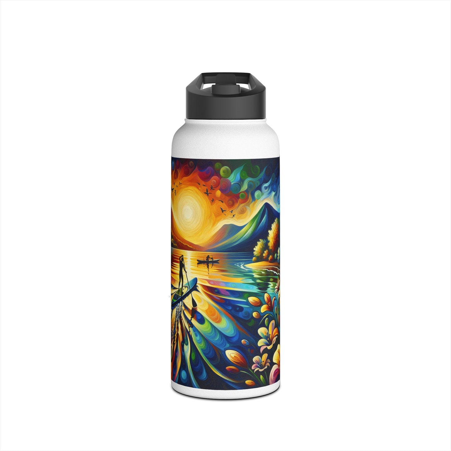 Fantasy Paddleboarding Stainless Steel Water Bottle, Standard Lid