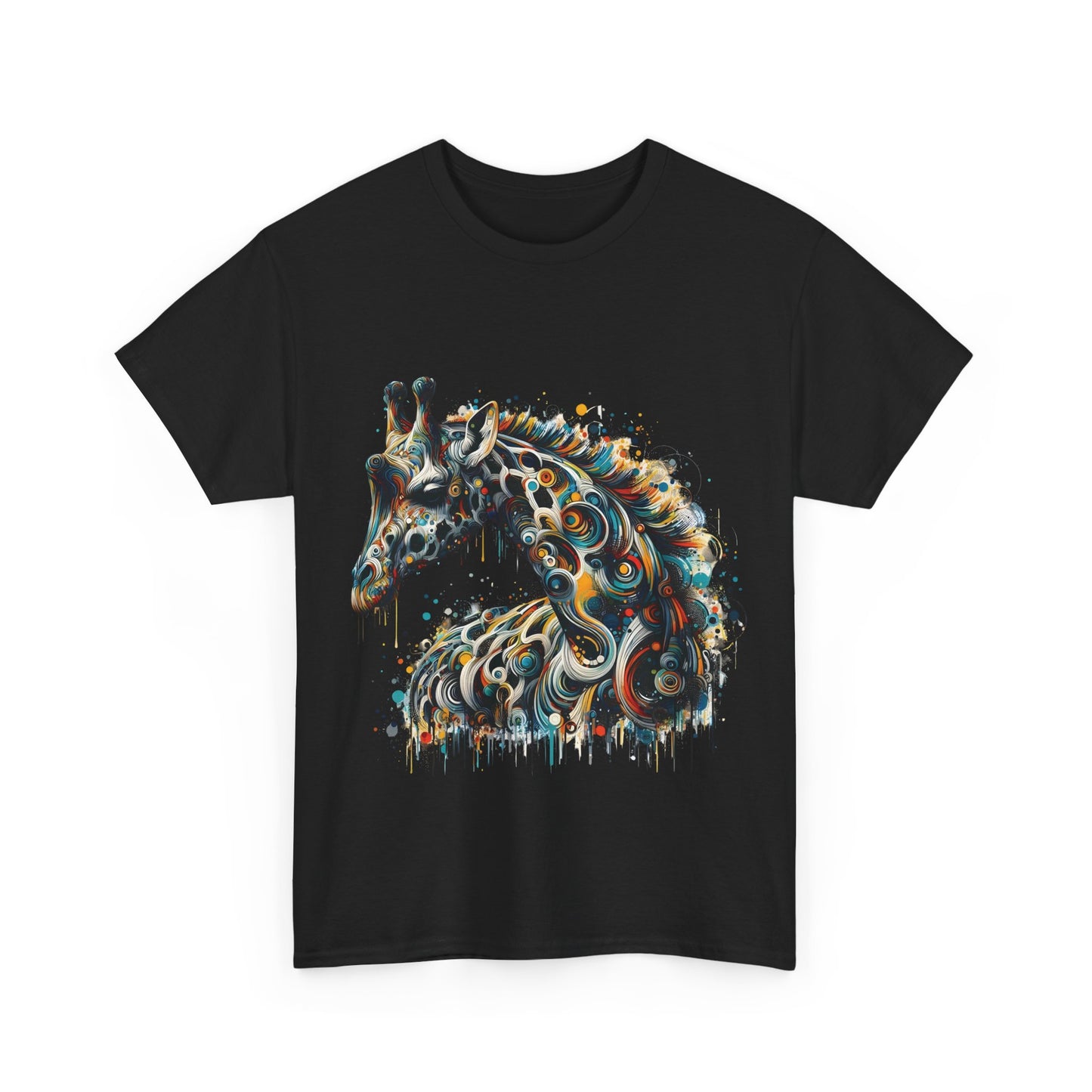 Fantasy Art Giraffe Graphic T-Shirt Urban Streetwear Unisex Cotton