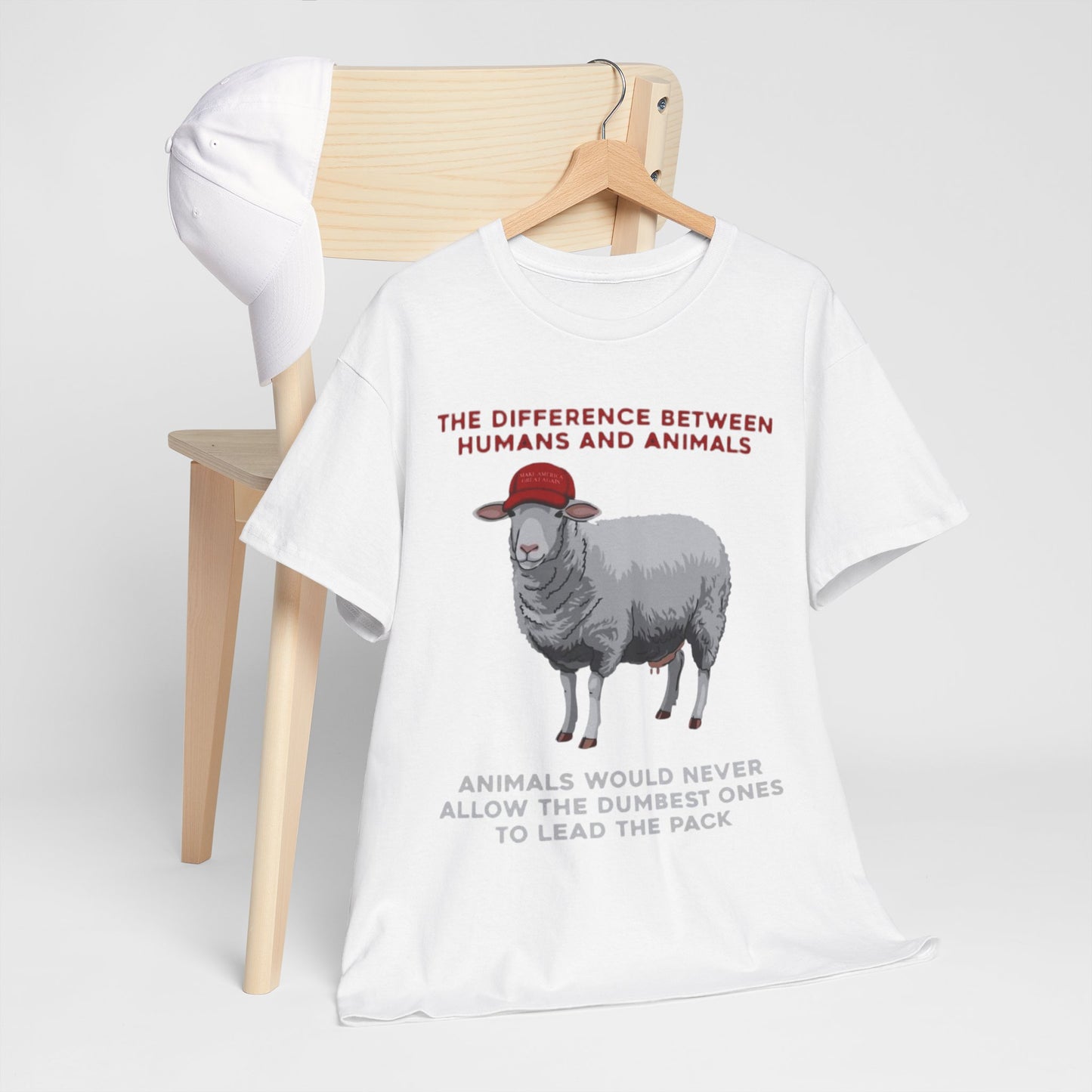 MENS Funny T Shirt DESIGN:  Political SATIRE Sheep Unisex Urban Street