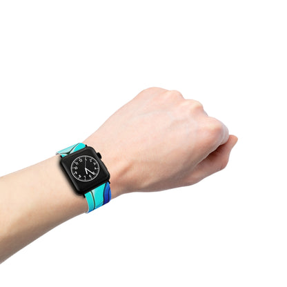 GraphiCraze Neon Abstract Pattern Apple Watch Band by Dazzling Dreams Studio showcasing vibrant neon colours and modern urban design.