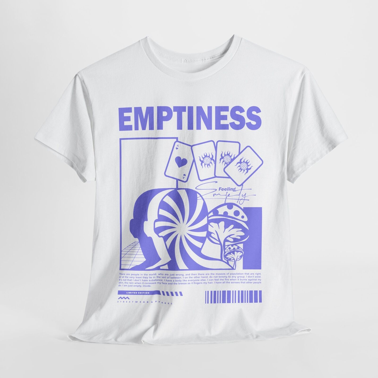 Emptiness Graphic T-Shirt with Psychedelic Patterns & Limited Edition Style