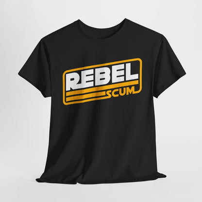 Epic Star Wars REBEL T-Shirt with Bold  Letters and Striking Yellow Stripes!