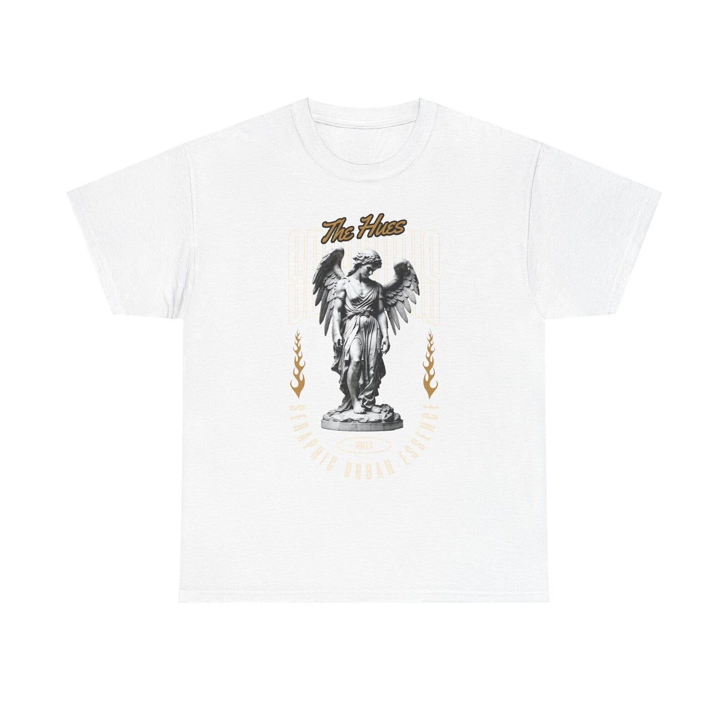 Men's Graphic T-Shirt with Winged Angel Urban Essence Statement, Stylish Fashion