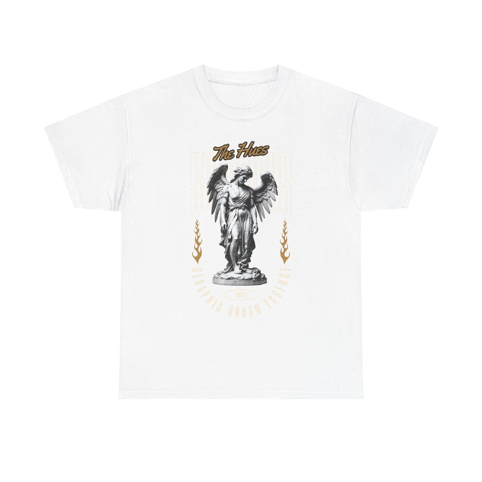 Men's Graphic T-Shirt with Winged Angel Urban Essence Statement, Stylish Fashion