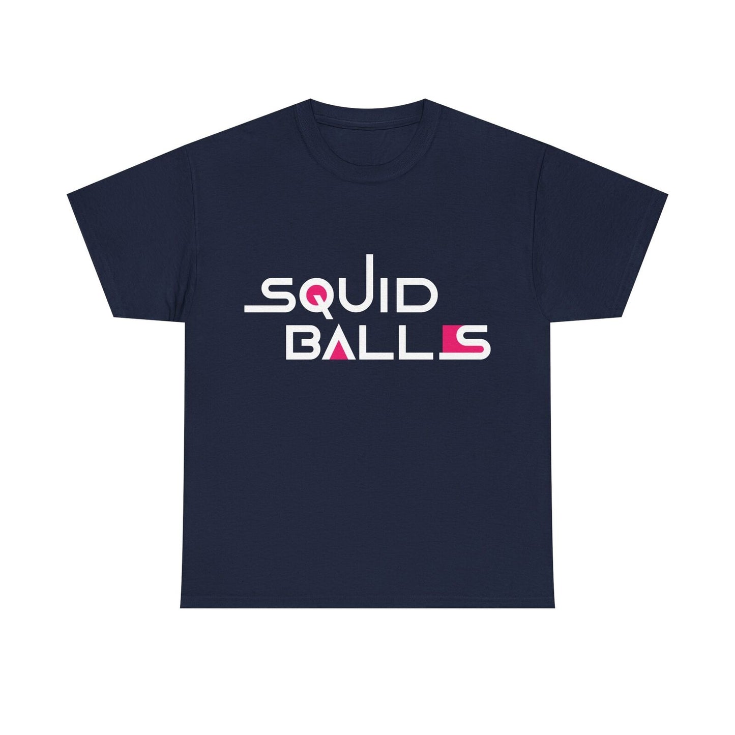 Funny Men's T-Shirt Featuring Bold Game Parody Logo for Trendy Fans Squid