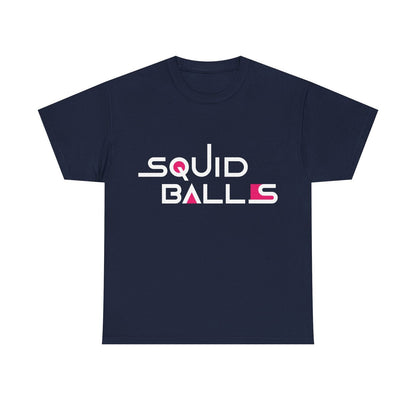 Funny Men's T-Shirt Featuring Bold Game Parody Logo for Trendy Fans Squid