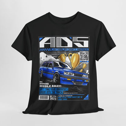Thrilling Australia Drift Series T-Shirt: Race-Ready Design & QR Code Fun!