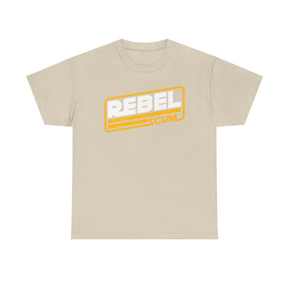 Epic Star Wars REBEL T-Shirt with Bold  Letters and Striking Yellow Stripes!