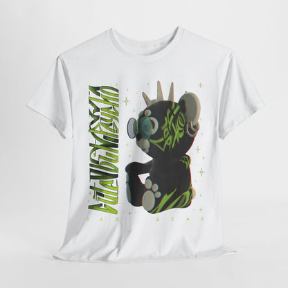 Edgy Punk Bear T-Shirt: Bold Neon Design for Rock Lovers and Trendsetters!