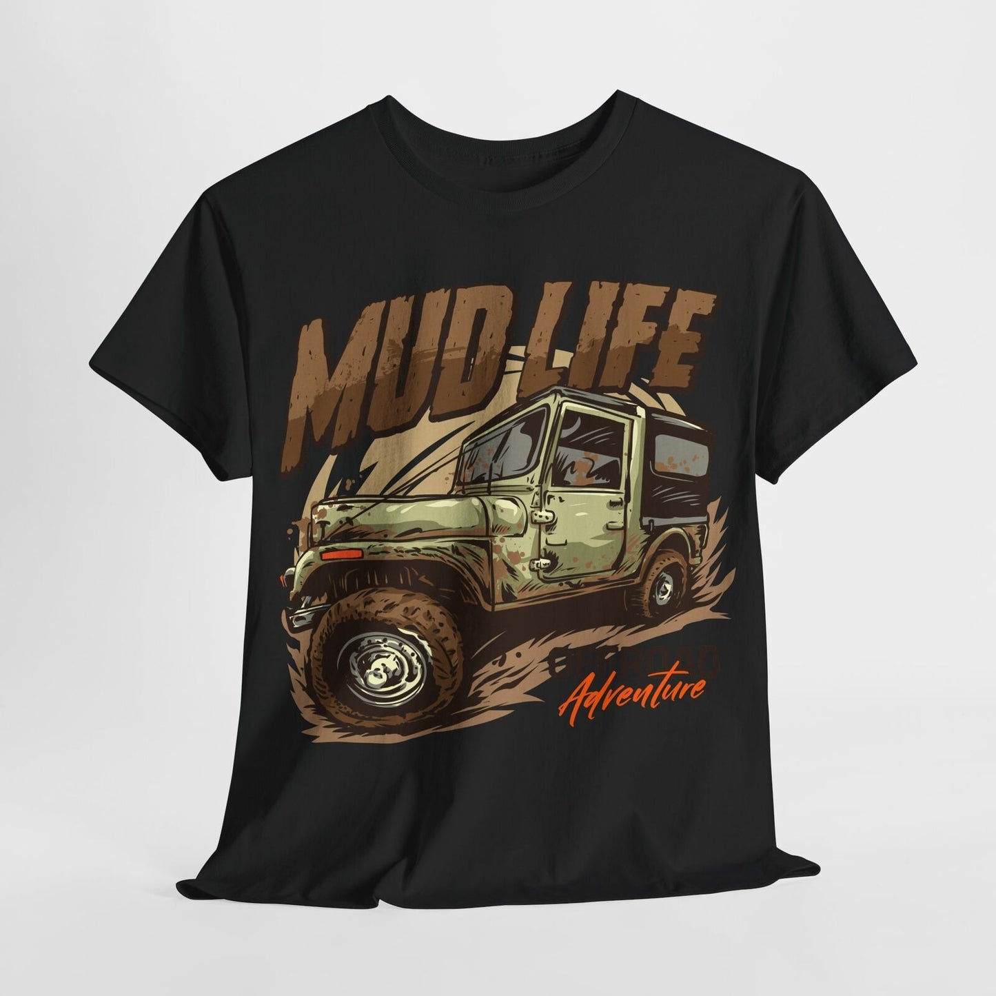 Vintage Off-Road Mud Life Men's T-Shirt Rugged Adventure Graphic Design Apparel
