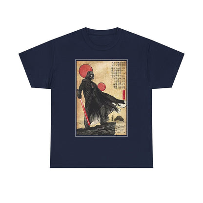 Epic Star Wars T-Shirt: Darth Vader Ukiyo-e Style with Red Suns & Lightsaber Art