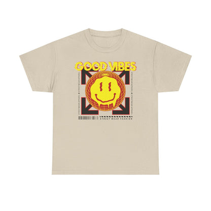 Good Vibes Streetwear T-Shirt with Exclusive Graphic Design Trendy Apparel Style