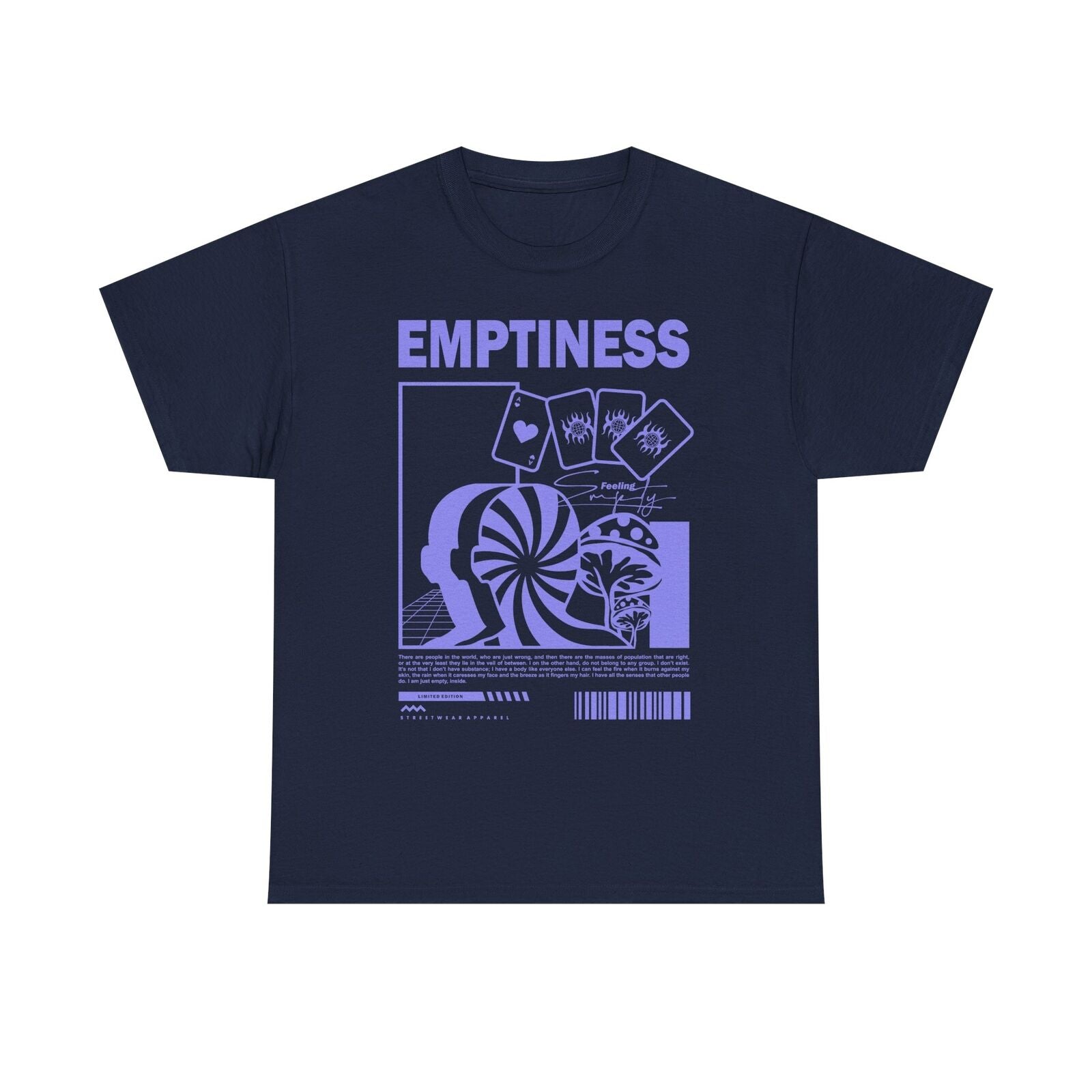 Emptiness Graphic T-Shirt with Psychedelic Patterns & Limited Edition Style