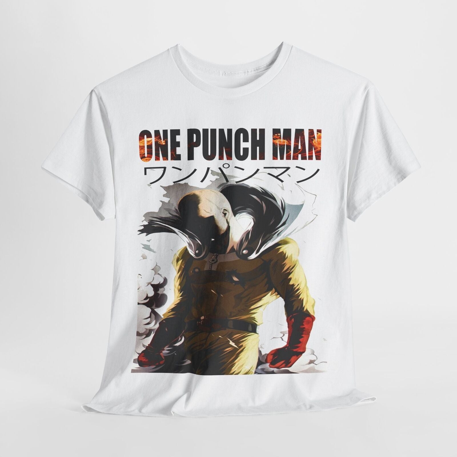 Men's One Punch Man Saitama T-Shirt Anime Art Design, Bold & Dynamic Graphic Tee