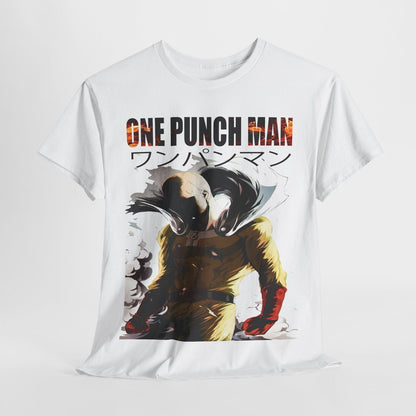 Men's One Punch Man Saitama T-Shirt Anime Art Design, Bold & Dynamic Graphic Tee