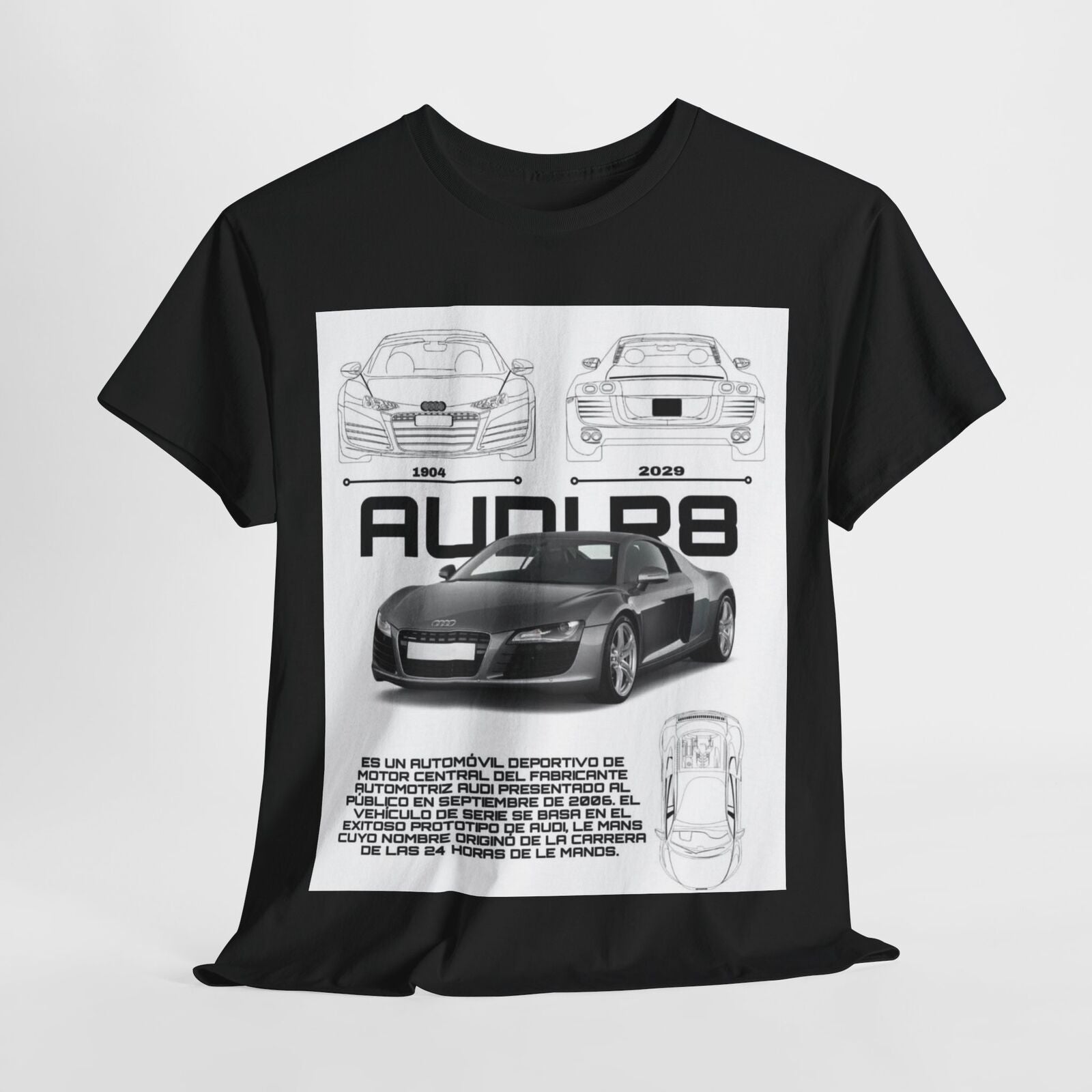 Audi R8 Design Unisex T-Shirt for Men & Women - Technical Apparel Tee