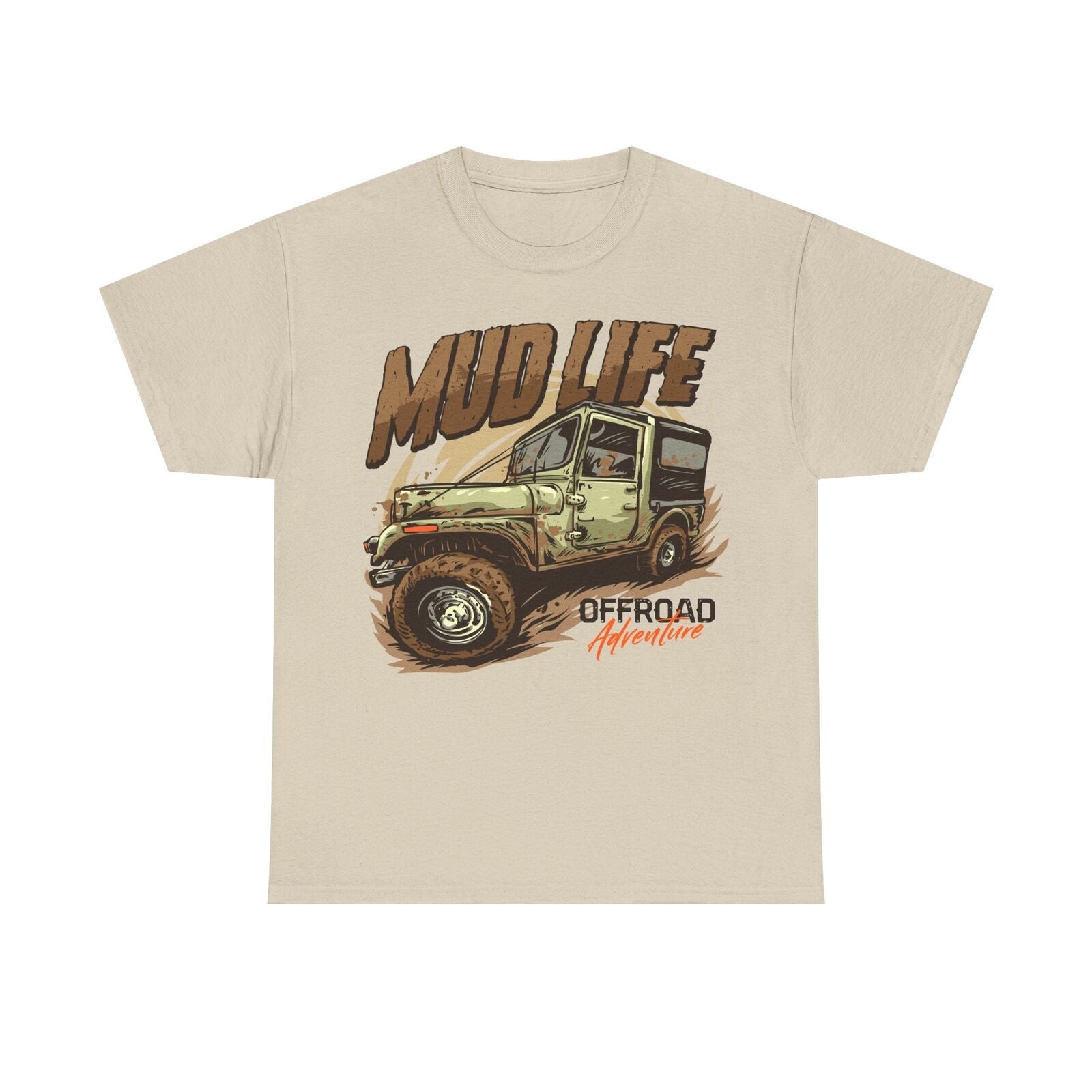 Vintage Off-Road Mud Life Men's T-Shirt Rugged Adventure Graphic Design Apparel