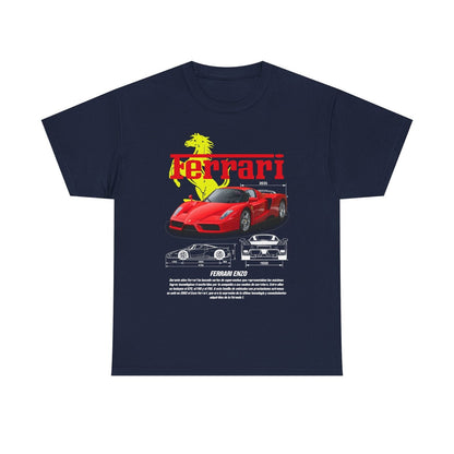 Ferrari Enzo T-Shirt: Bold Sport Car Design & Iconic Logo for Automotive Fans!