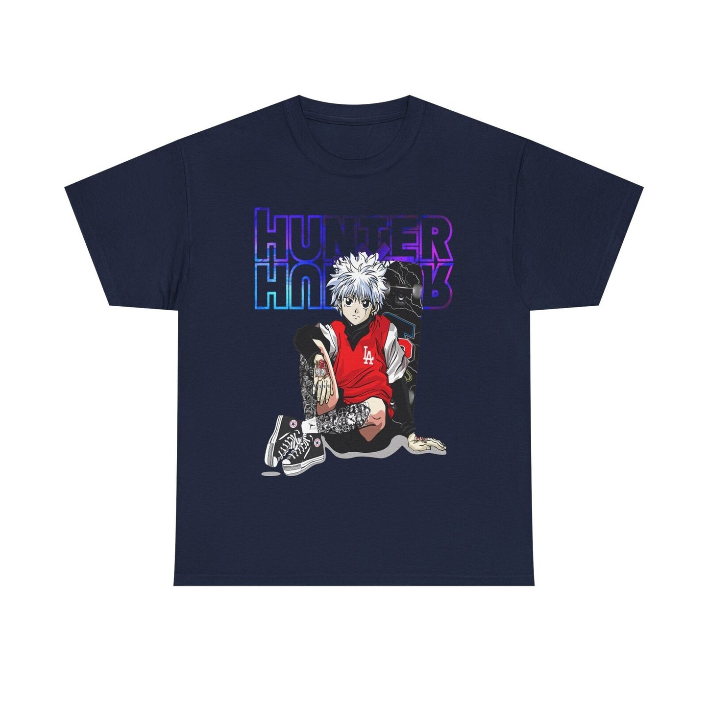 Stylish Mens T-Shirt Featuring Gon from Hunter x Hunter with Bold Graphic Design