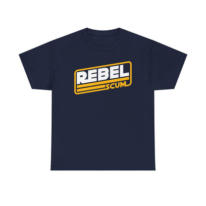 Epic Star Wars REBEL T-Shirt with Bold  Letters and Striking Yellow Stripes!