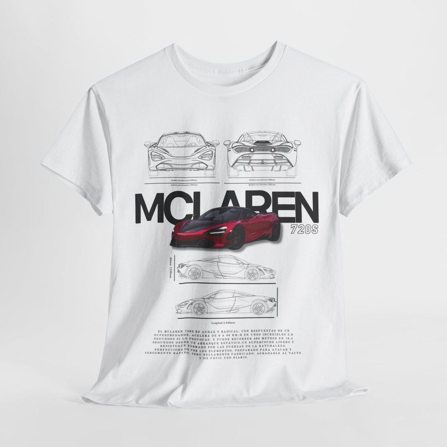 McLaren 720S  Design Unisex T-Shirt for Men & Women - Technical Apparel Tee