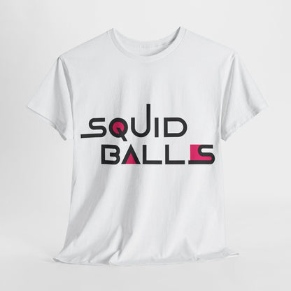 Funny Men's T-Shirt Featuring Bold Game Parody Logo for Trendy Fans Squid
