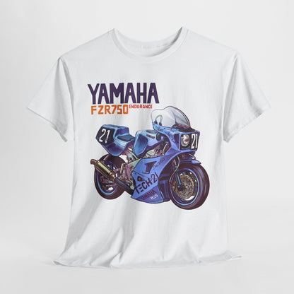 Vibrant Yamaha FZR750 Motorcycle T-Shirt: Bold Design & Endurance Style!