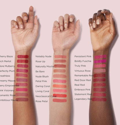 Stunning display of unboxed Elizabeth Arden Advanced Ceramide Lip Colour, 4g in Remarkable Red, perfect for everyday elegance.