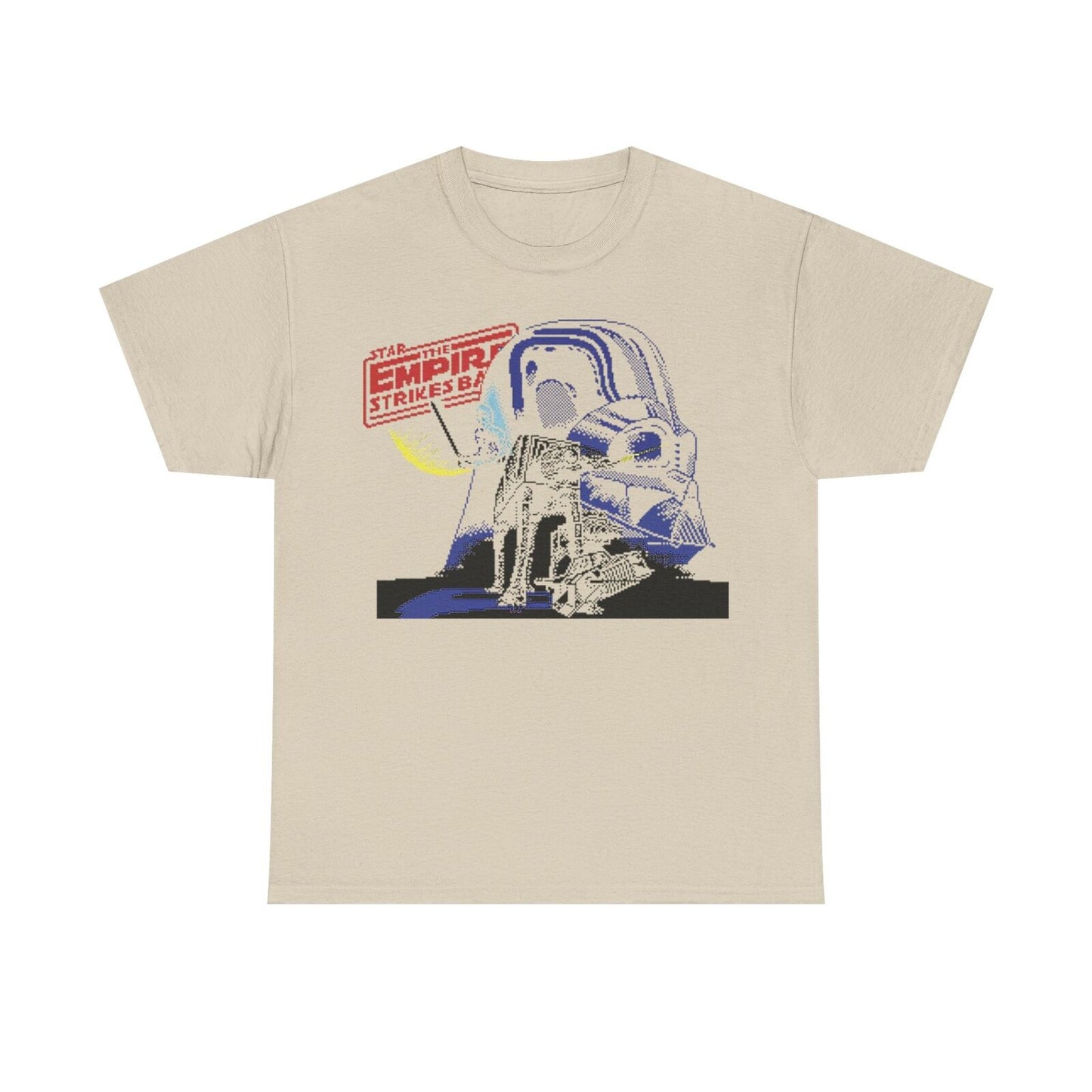 Epic Star Wars T-Shirt: Retro 80's Pixel Art of Darth Vader Bold Graphic Design