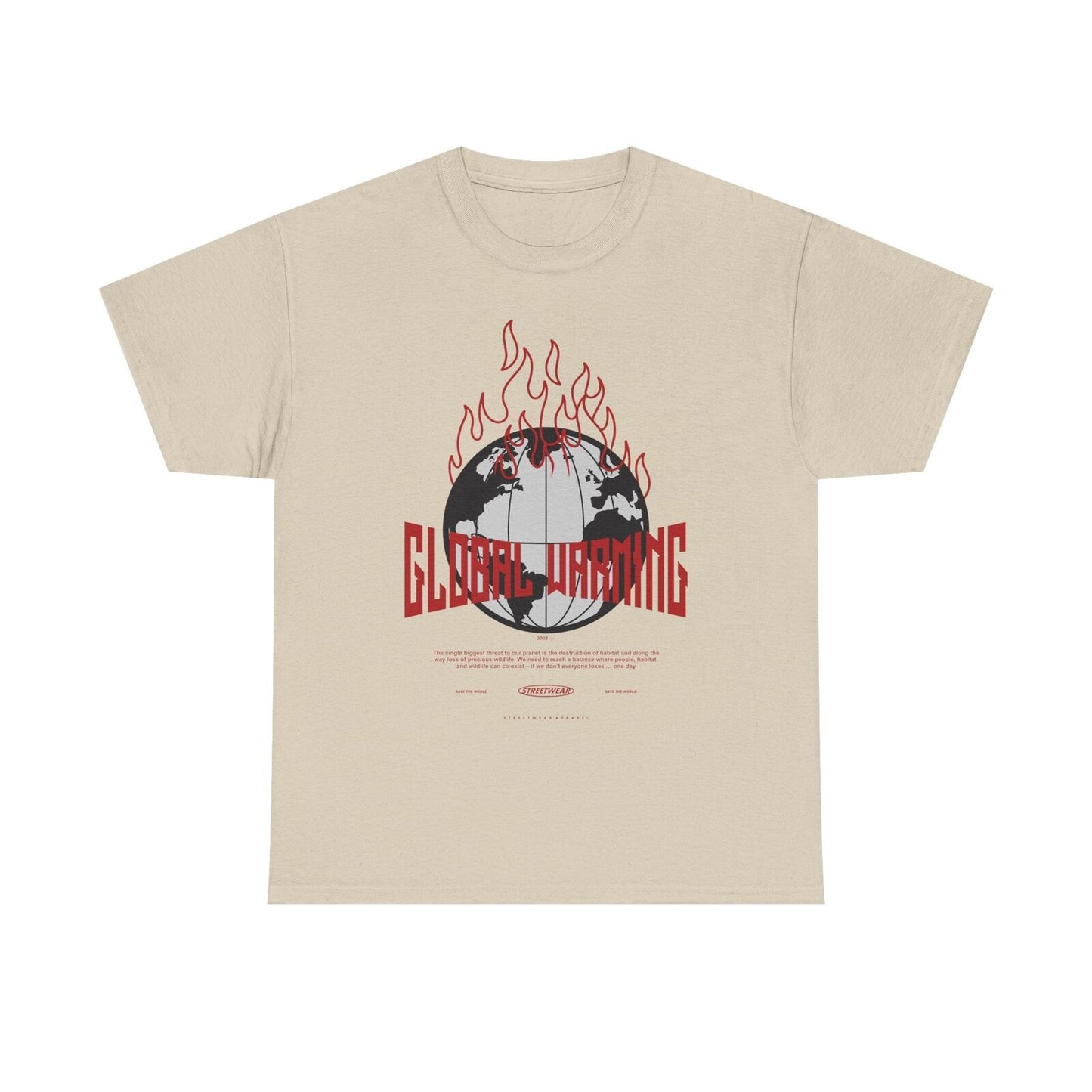 Global Warming Awareness T-Shirt - Save the World Graphic Design Apparel