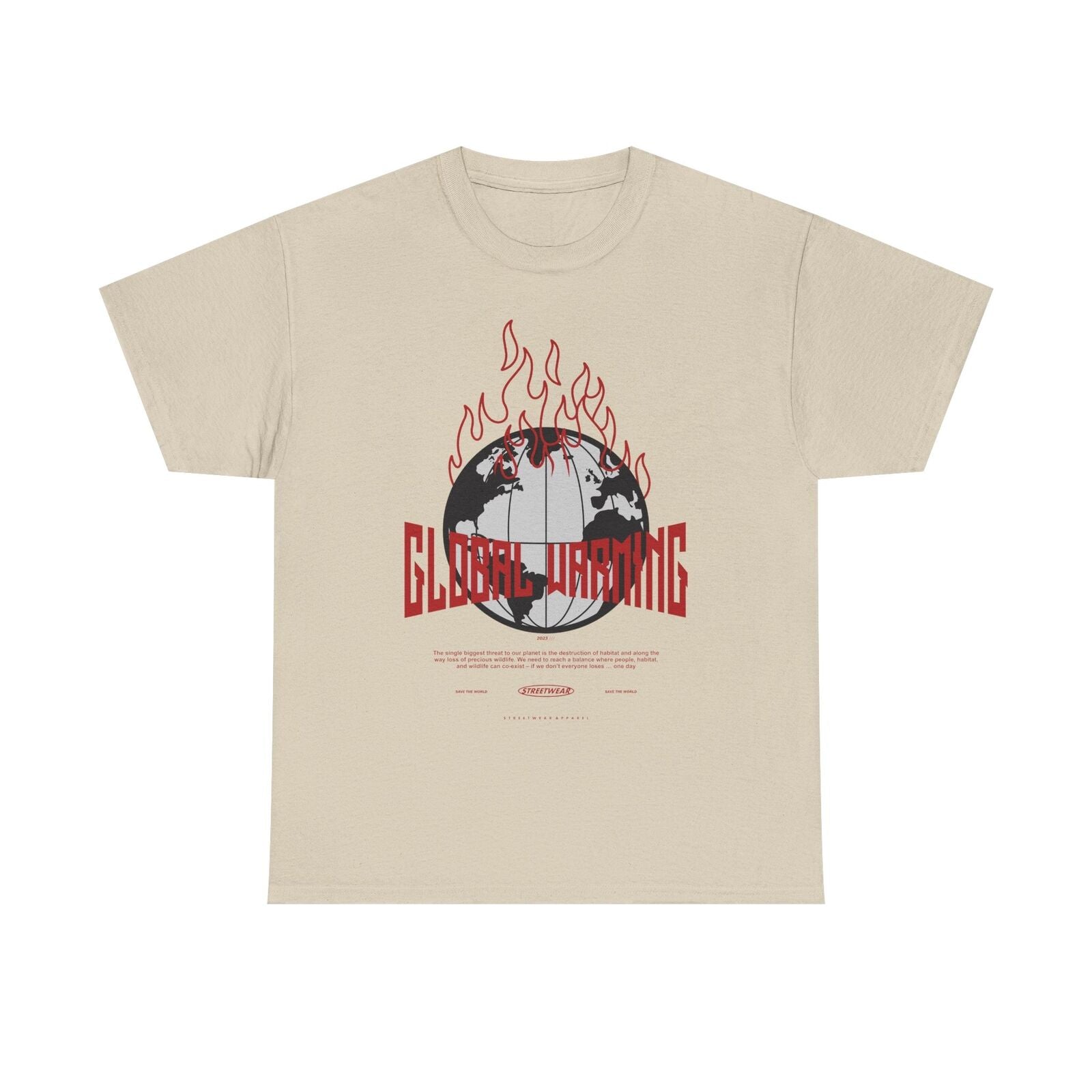 Global Warming Awareness T-Shirt - Save the World Graphic Design Apparel