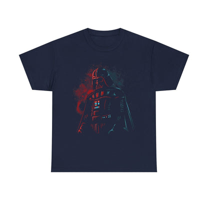 Epic Star Wars Darth Vader T-Shirt: Bold Graphic Art in Red & Teal Design