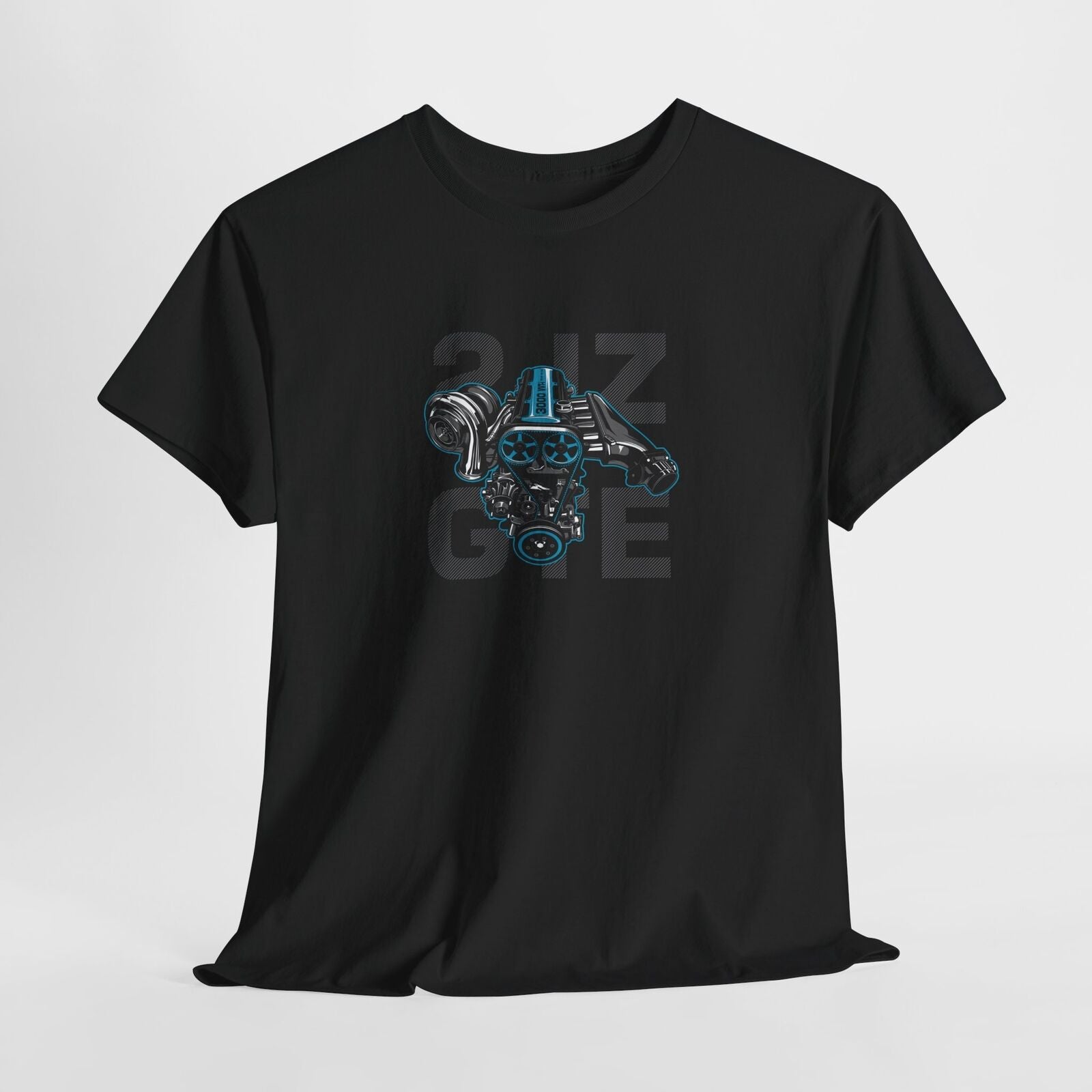Turbocharged 2JZ-GTE T-Shirt: Bold Graphic Tee for Car Enthusiasts & Tuners