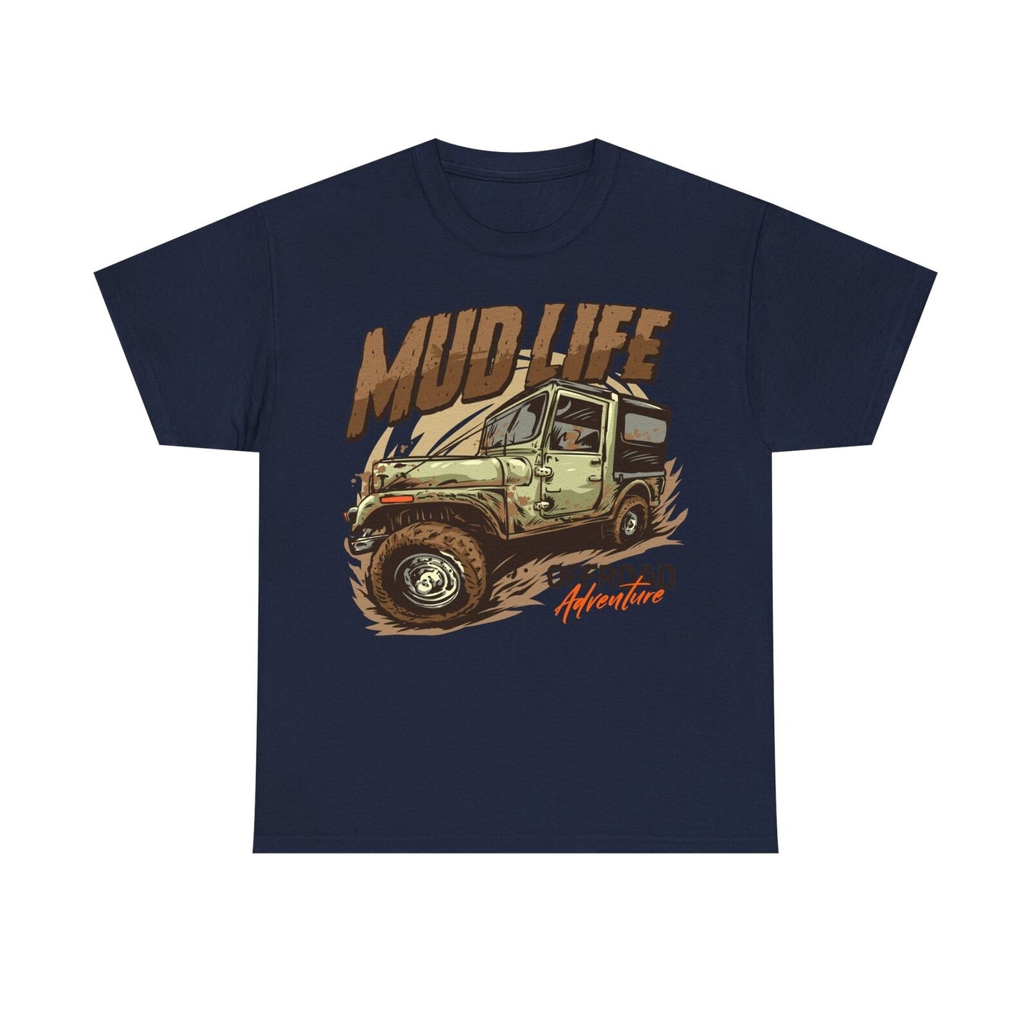 Vintage Off-Road Mud Life Men's T-Shirt Rugged Adventure Graphic Design Apparel