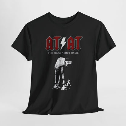 Epic Star Wars AT-AT Iconic Heavy Metal Logo T-Shirt Bold Vintage Graphic Style!