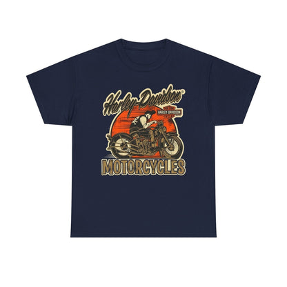 Vintage Harley-Davidson Motorcycle T-Shirt: Classic Biker Style, Rugged Design