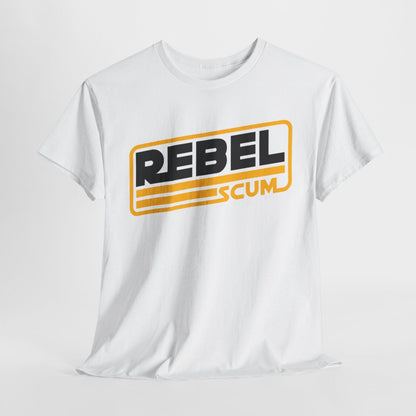 Epic Star Wars REBEL T-Shirt with Bold  Letters and Striking Yellow Stripes!