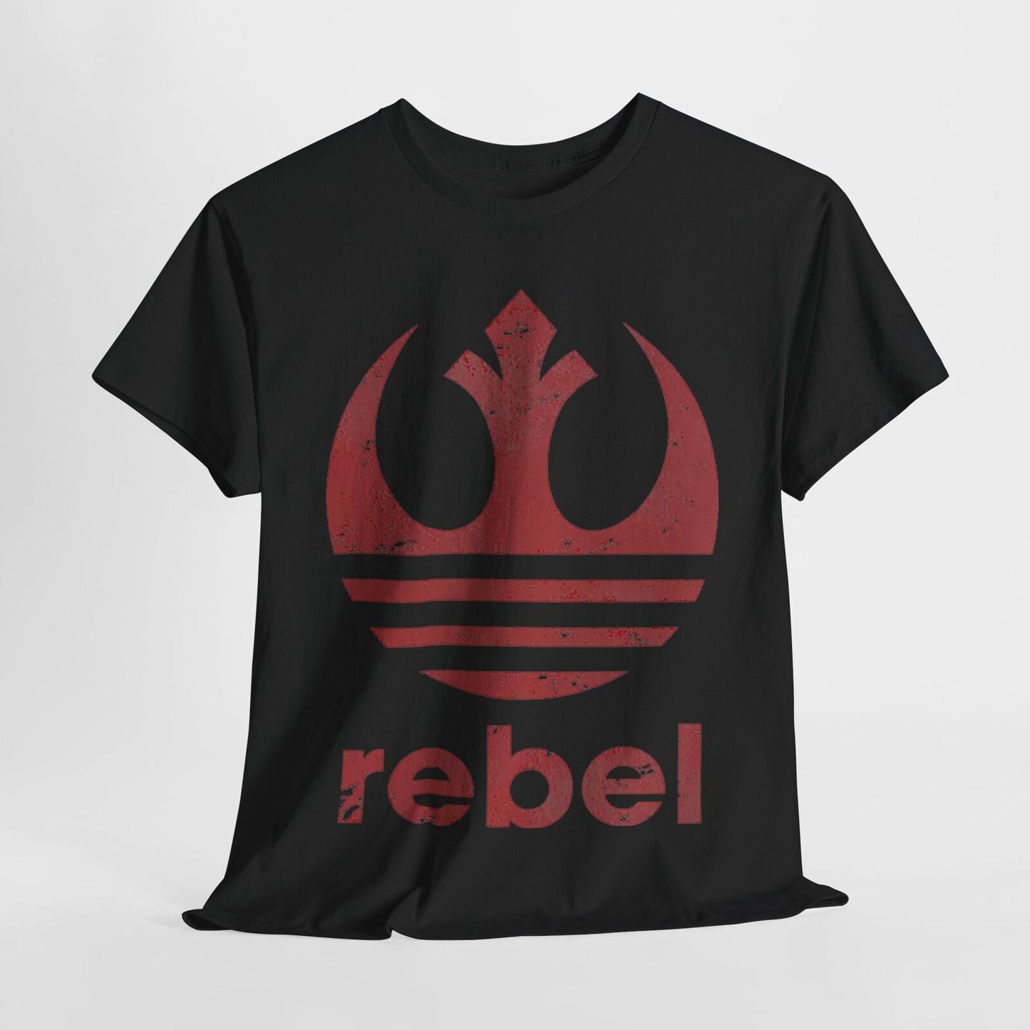 Rebel Alliance Star Wars T-Shirt - Distressed Logo Design in Dusty Rose Colors