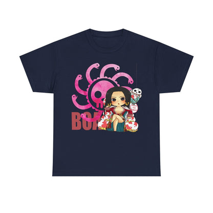 Stylized Boa Hancock Chibi T-Shirt for Men Bold Graphic Tee, Anime Fashion Trend