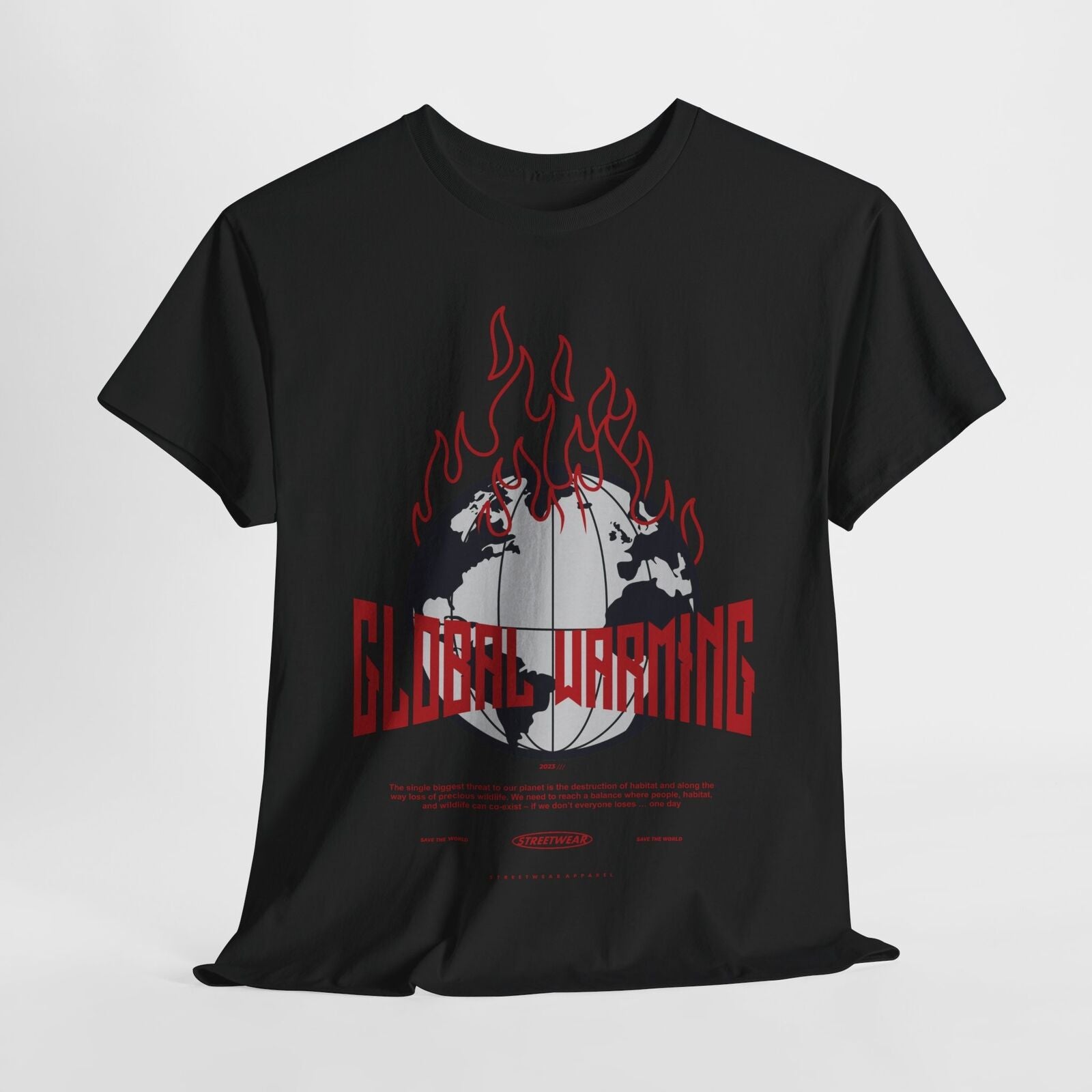 Global Warming Awareness T-Shirt - Save the World Graphic Design Apparel