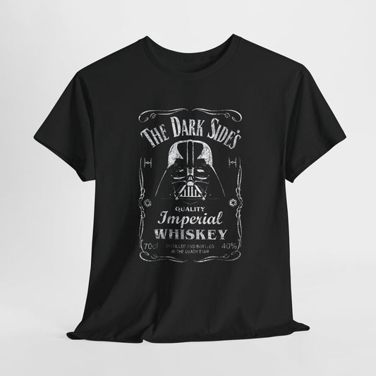 Vintage Star Wars T-Shirt - The Dark Side's Whiskey Label Darth Vader Design
