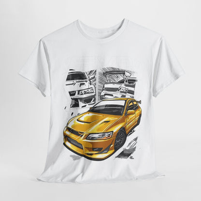 Rev Up Your Style! Dynamic Mitsubishi Lancer Evolution Graphic Tee Car Lovers