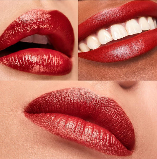 Luxury Elizabeth Arden Advanced Ceramide Lip Colour 4g in Remarkable Red, showcased elegantly on a smooth surface.