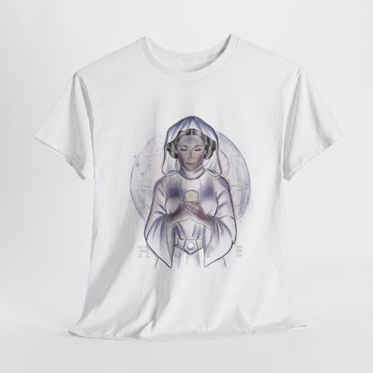 Enchanting Princess Leia Star Wars T-Shirt: Ethereal Design with Iconic Elegance