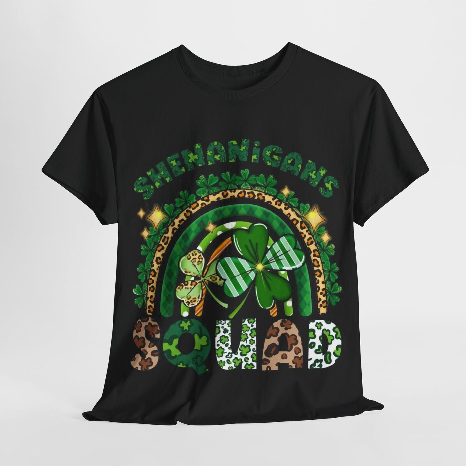 St Patricks Day Sheenanigans Squad  Men's Graphic Cotton Funny T Shirt Tee