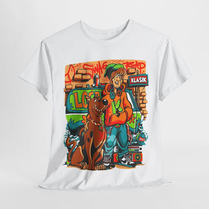 "Stylish Scooby-Doo & Shaggy Men's T-Shirt | Streetwear Graffiti Graphic Design"