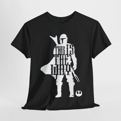 Epic Mandalorian T-Shirt: Distressed "THIS IS THE WAY" Design for Star Wars Fans
