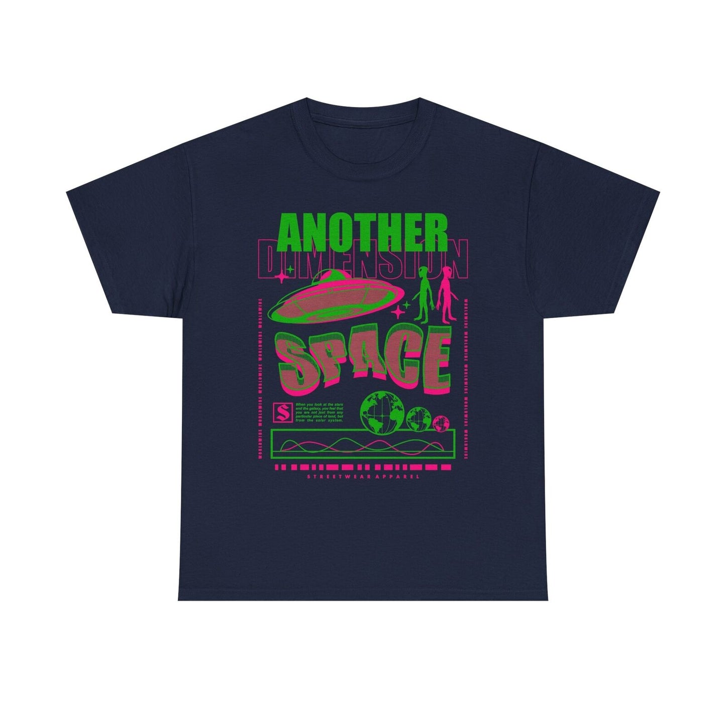 Another Dimension Space Men's T-Shirt: Bold Graphic Tee Trendy Streetwear Style