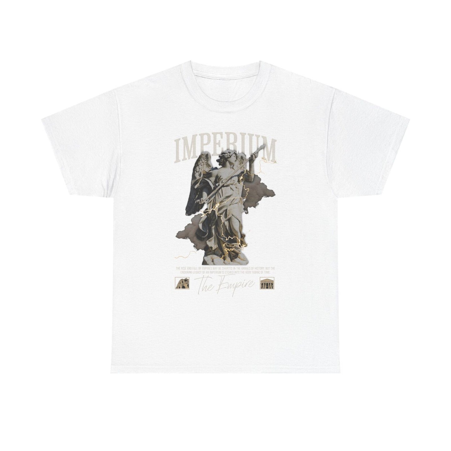 Men's T-Shirt with Winged Angel Graphic, Imperium, Legacy of Empires Artistry