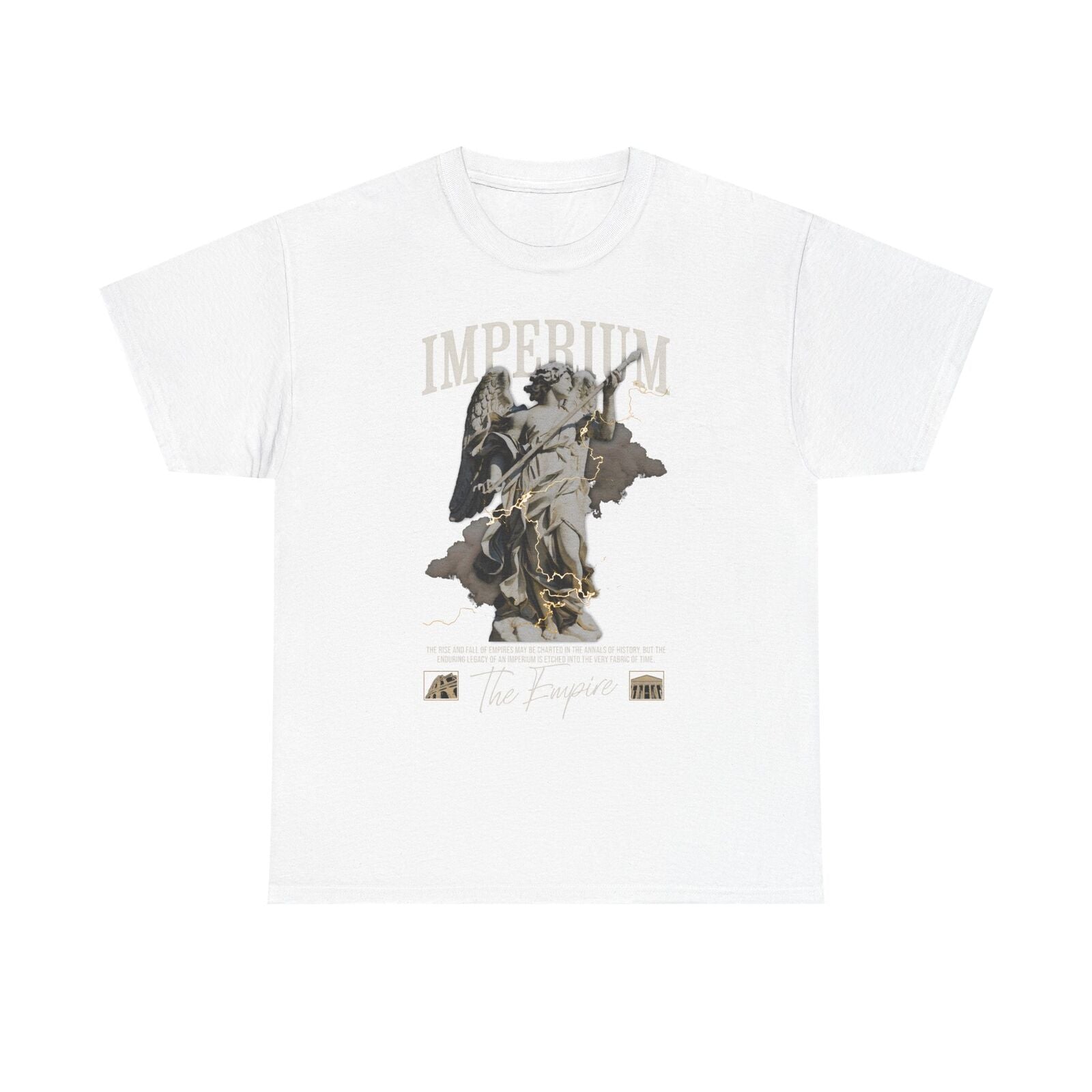 Men's T-Shirt with Winged Angel Graphic, Imperium, Legacy of Empires Artistry